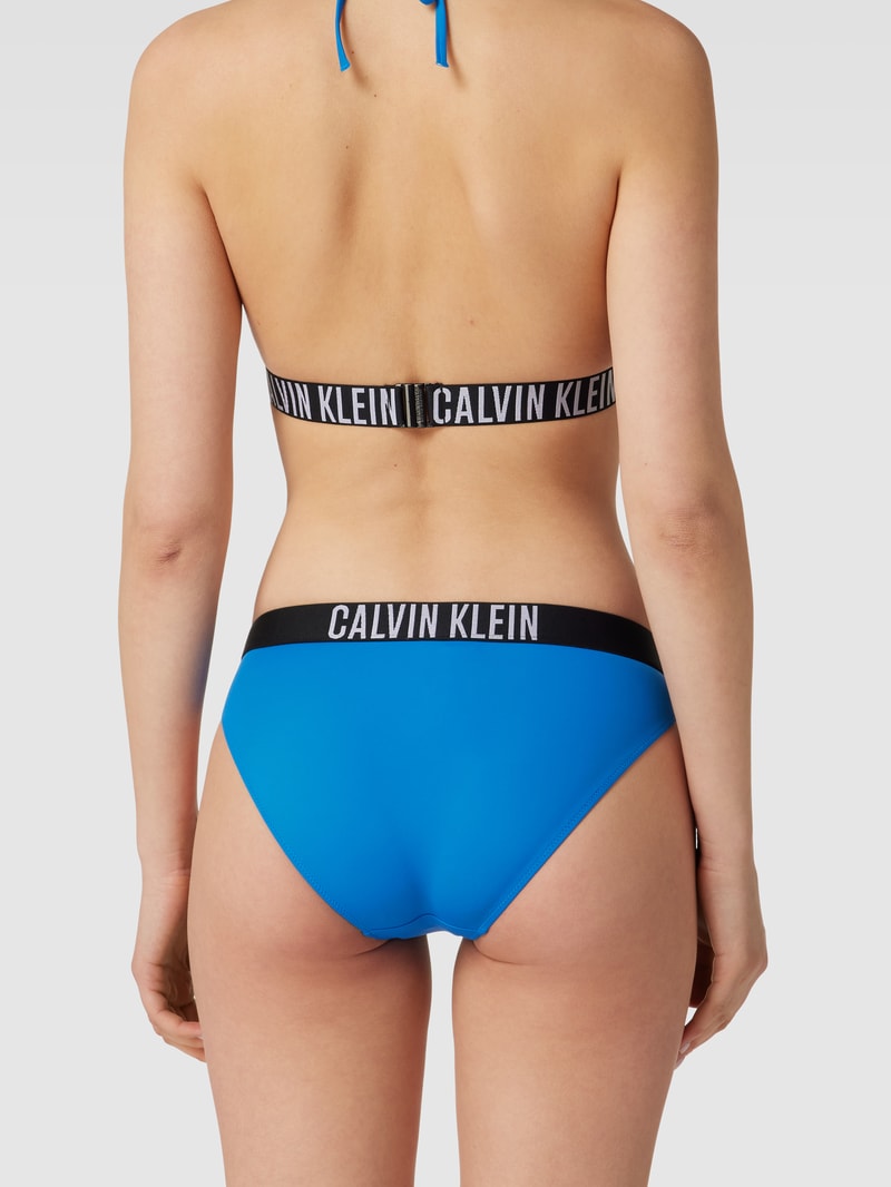 Bikini-Slip mit elastischem Logo-Bund Modell 'CLASSIC' in royalblau
