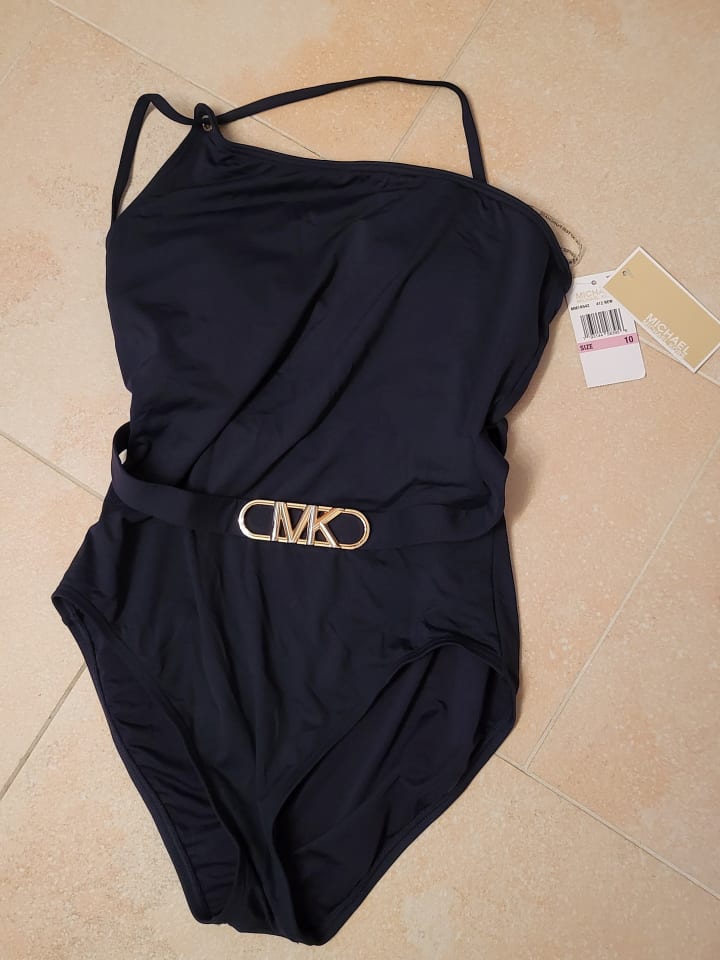 Michael Kors Badeanzug in Dunkelblau günstig kaufen 38