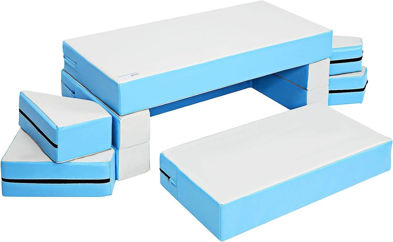 KOMFOTTEU Kindersofa Spielsofa, 4-In-1 Kindersofa aus Schaumstoff
