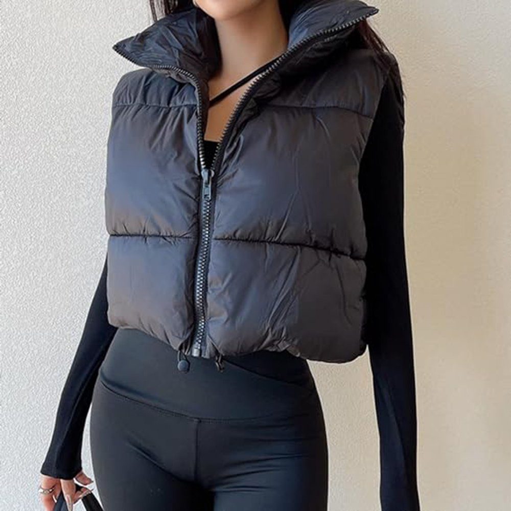 Zeaicos Steppweste Damen Winter Leichte Ärmellose Warme Oberbekleidung Puffer Weste