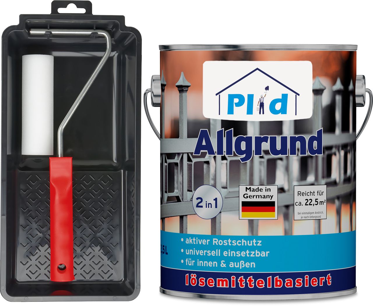 Plid Premium Allgrund Rostgrundierung Grundierung Set Weiß