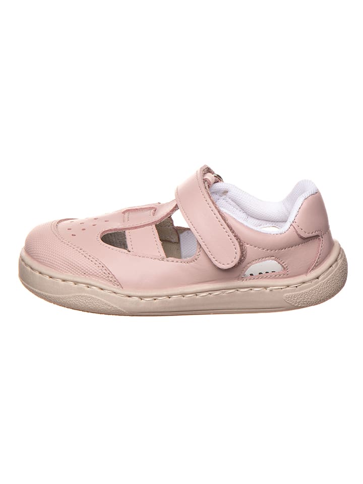 lamino Leder-Barfuß-Halbsandalen in Rosa günstig kaufen 33