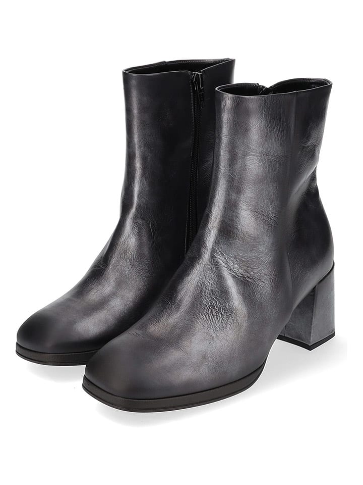 Gabor Leder-Stiefeletten in Anthrazit günstig kaufen