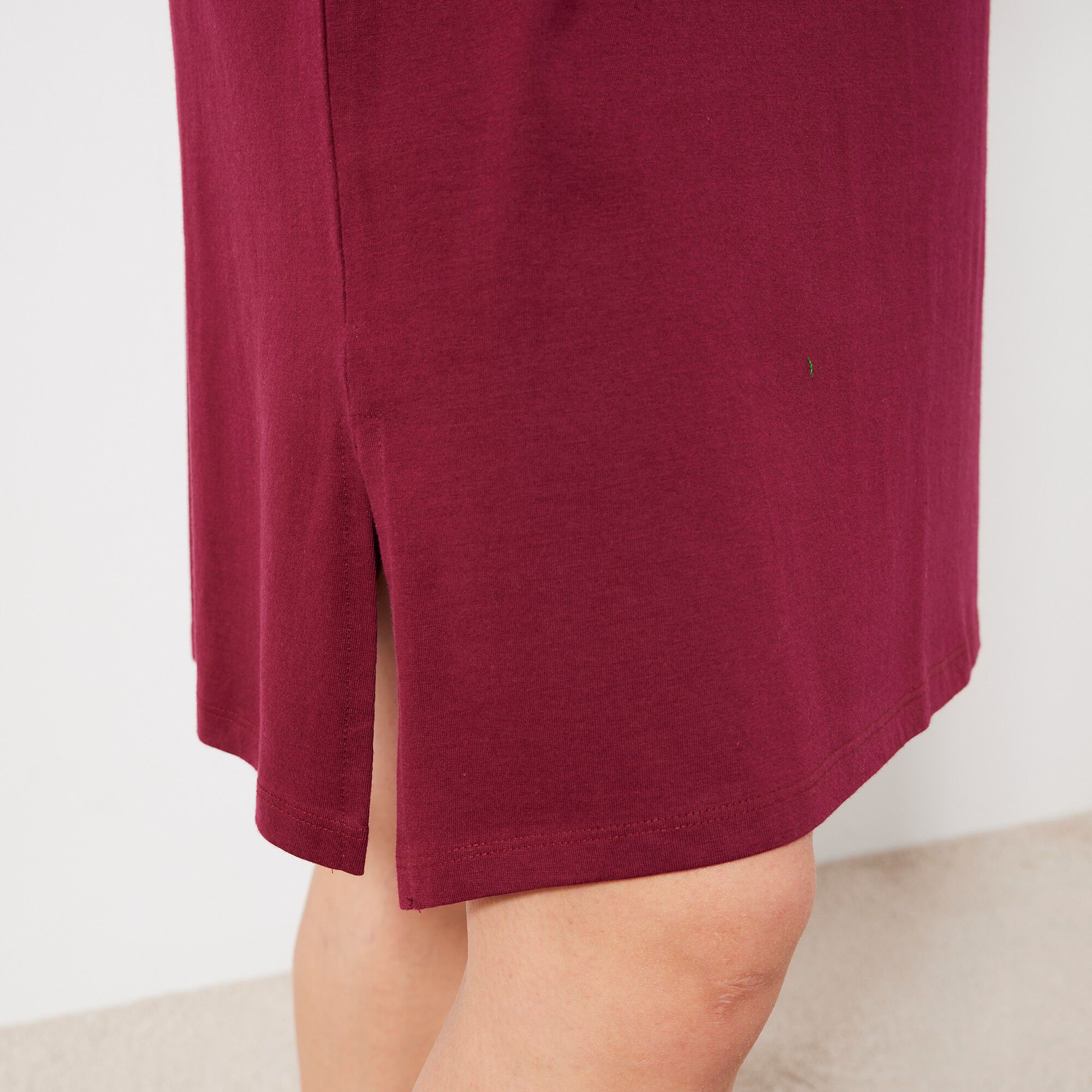 Chemise de nuit courte imprimé oiseaux