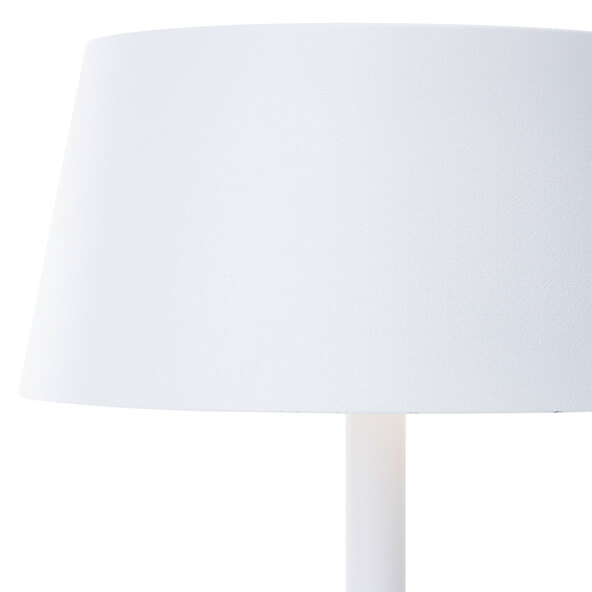 LED-Outdoor-Tischleuchte Picco, Akku + Solar, weiß