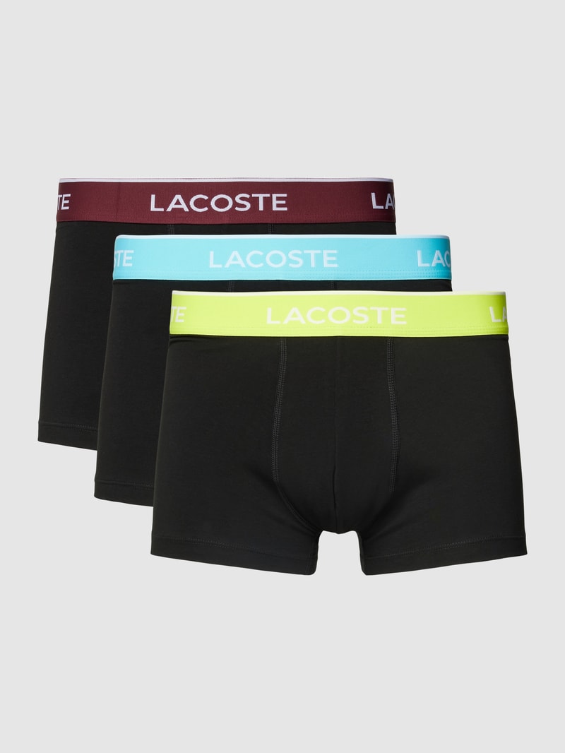 Trunks mit elastischem Bund im 3er-Pack in schwarz