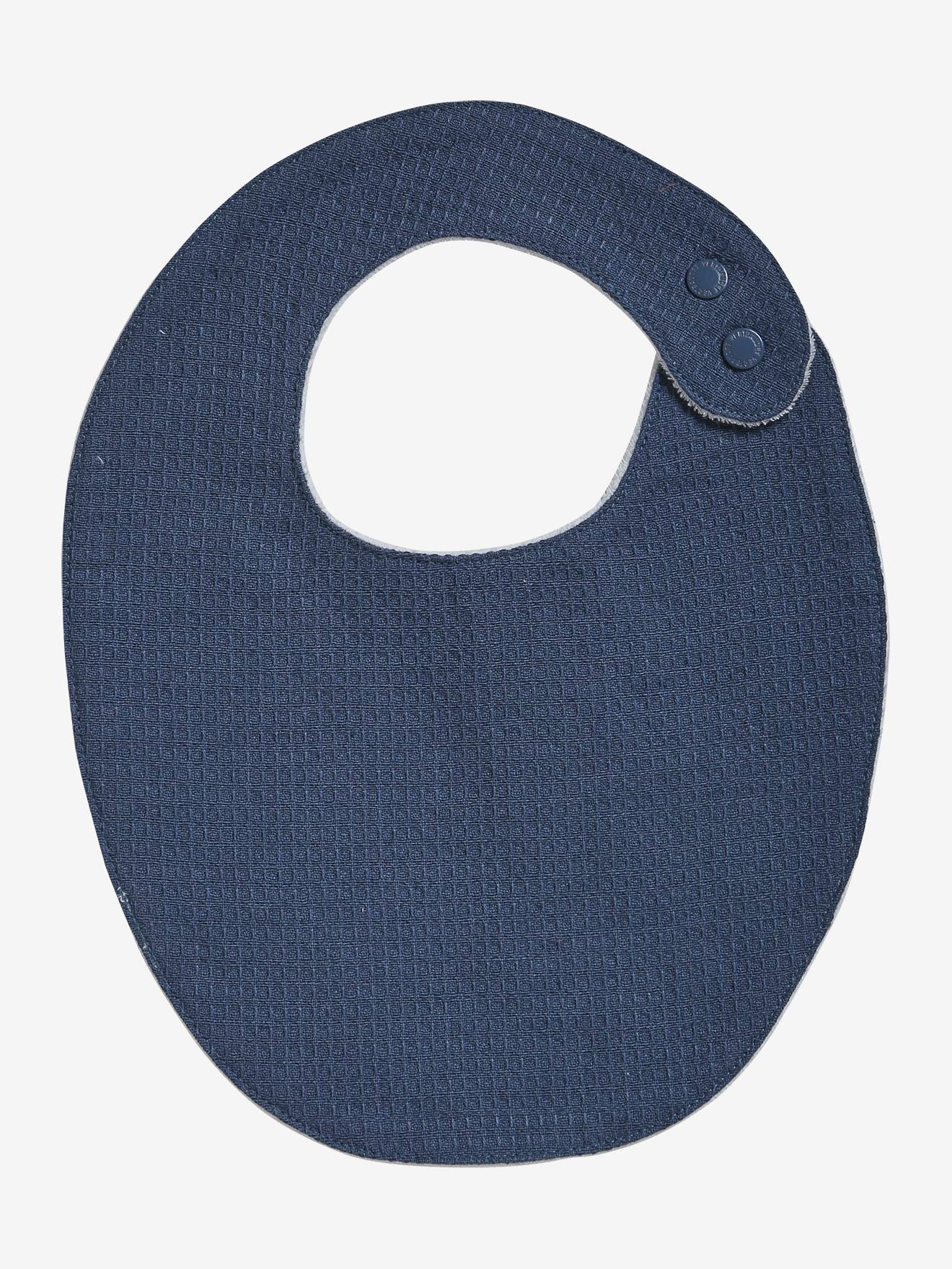 Vertbaudet 2er-Pack Baby Lätzchen, personalisierbar - blau indien blume