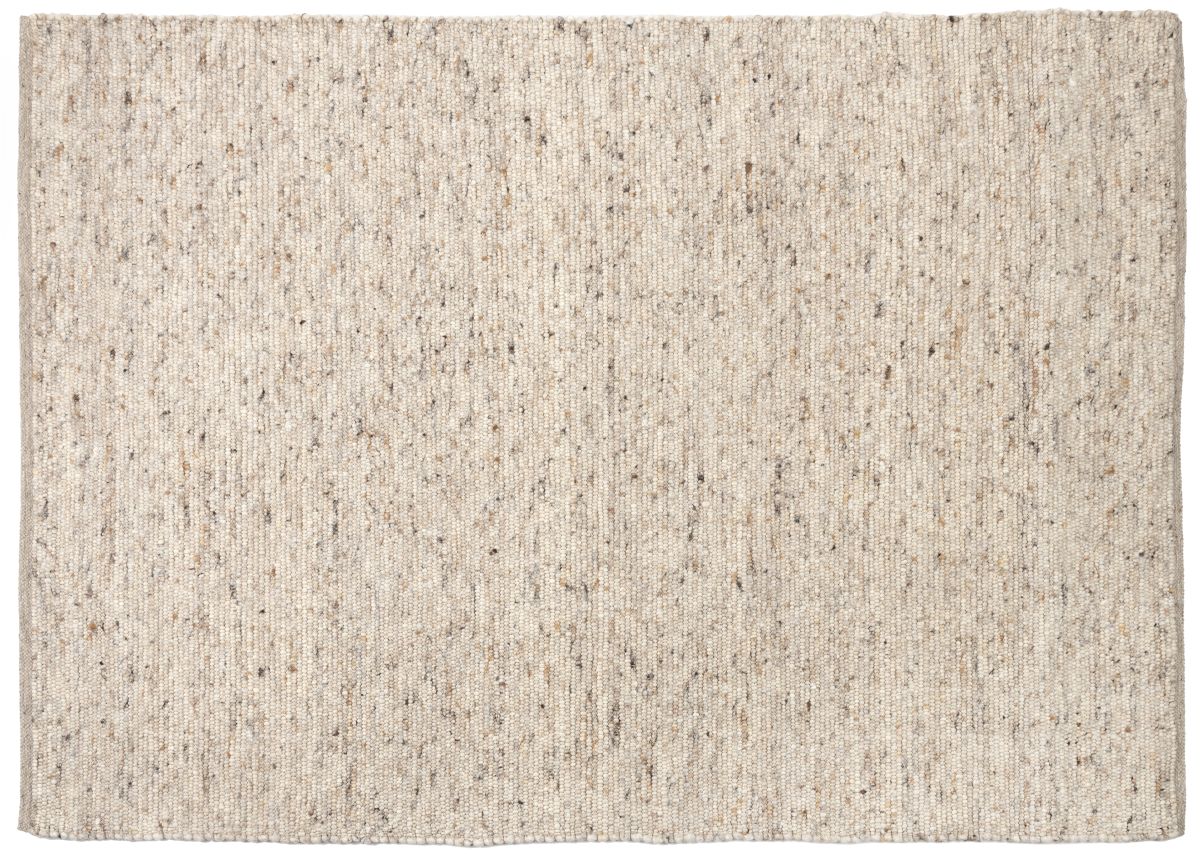 Handwebteppich Laax Grau-Braun 70 x 140 cm