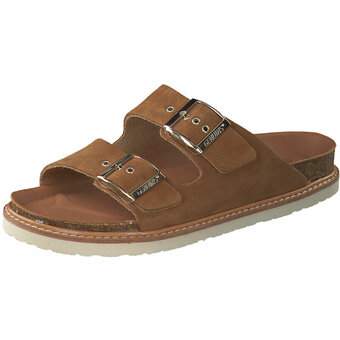 Genuins Hawaii Velour Pantolette in braun