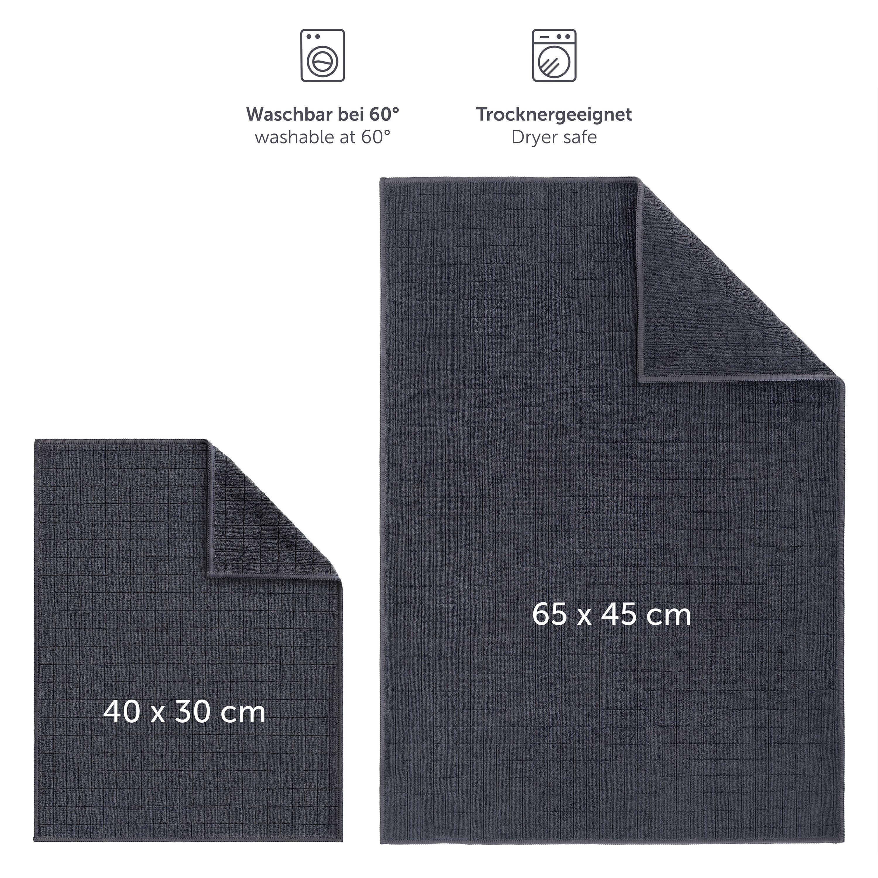 Blumtal Geschirrtuch Premium Mikrofasertücher saugstark- Allzweck Microfasertücher, (30x40cm und 45x65cm, 4-tlg., Putztücher, Geschirrtuch), Autopflege Poliertuch 355 GSM - fusselfrei und streifenfrei