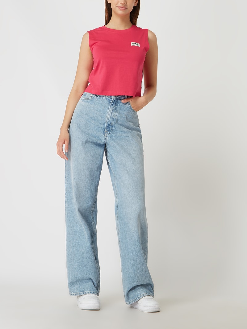 Boxy Fit Top aus Baumwolle Modell 'Taggia' in pink