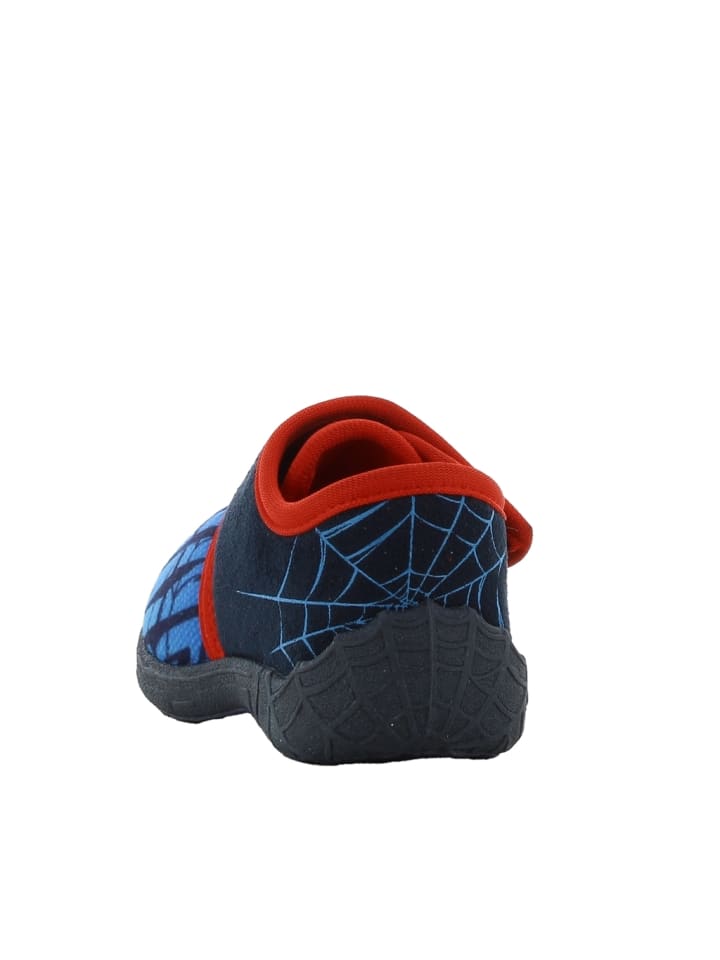 Spiderman Hausschuhe mit Marvel Spiderman Motiv, in Rot, mit Klettverschluss günstig kaufen