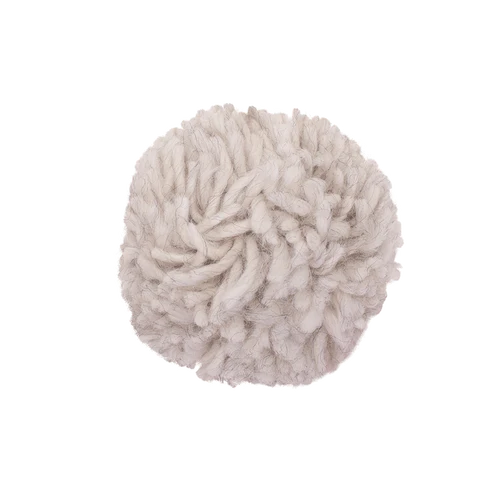 Thick yarn pompom Grey grey