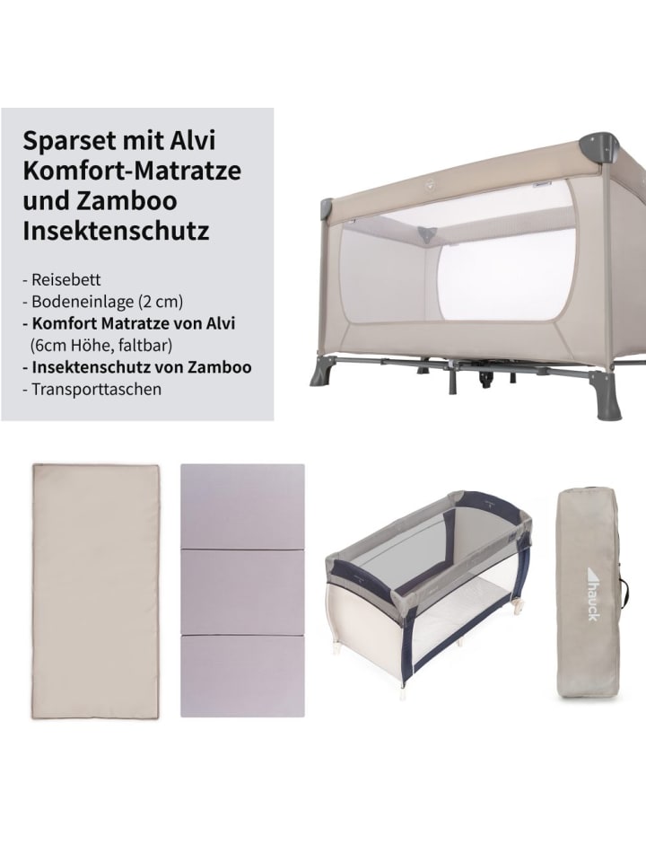 Hauck Reisebett Set Dream'n Play inkl. Reisebett Matratze in beige günstig kaufen onesize