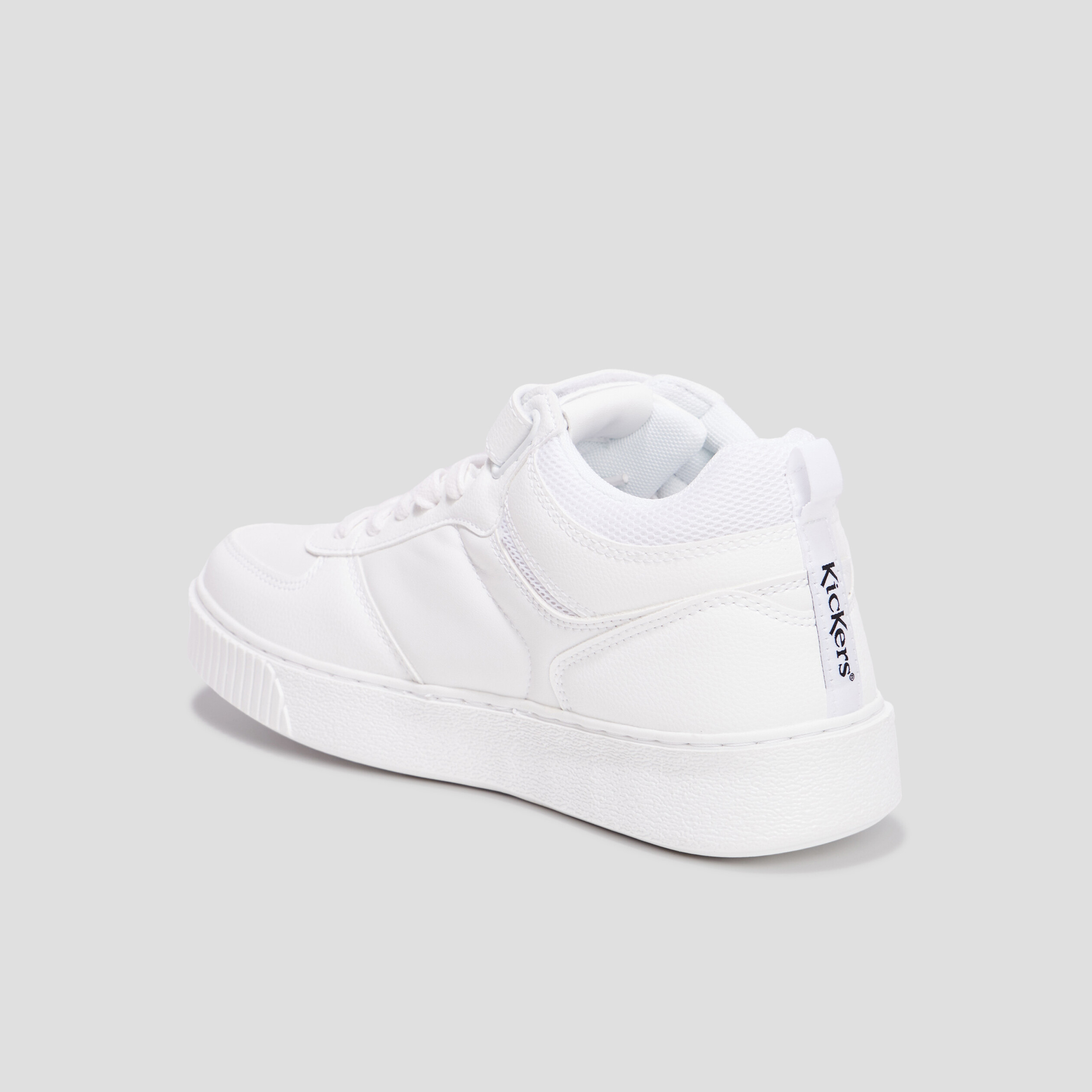 Baskets montantes Kickers Tylem blanc femme | La Halle