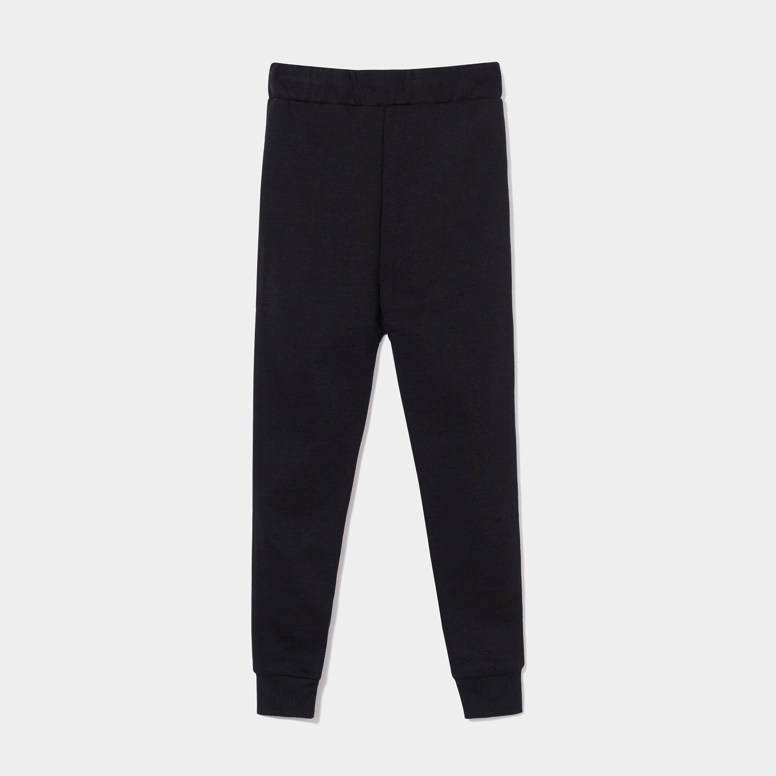 Pantalon de jogging molleton droit noir garçon | La Halle