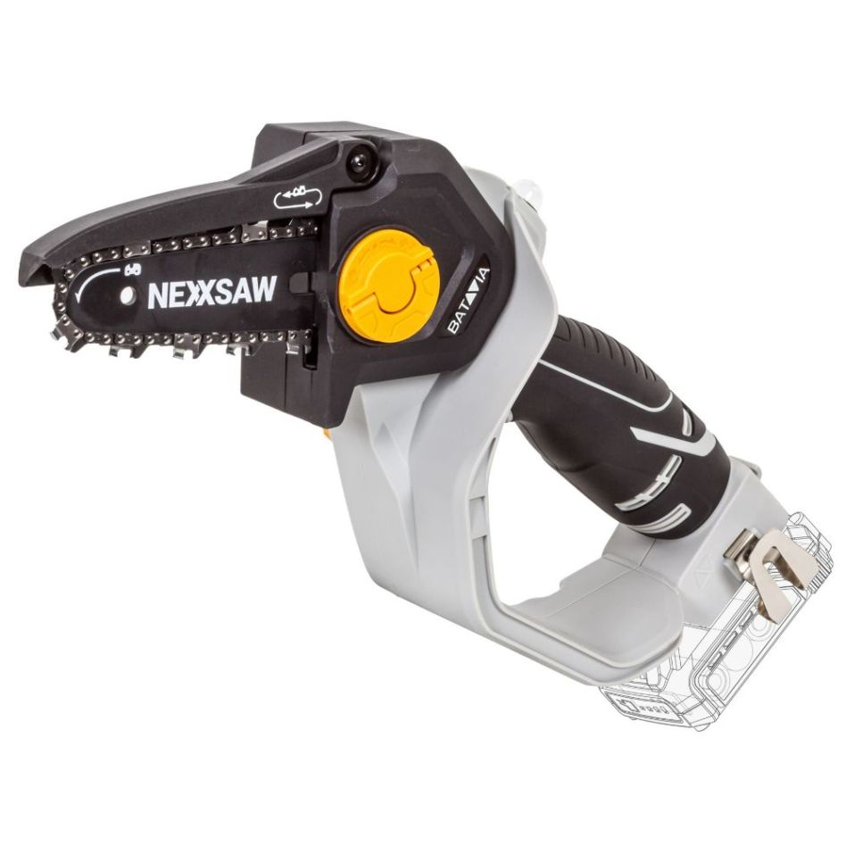 Batavia 7064270 Nexxsaw 18V baterijska motorna pila Ã©Ã©nhand 6'' bez akumulatora. Accu je lopov