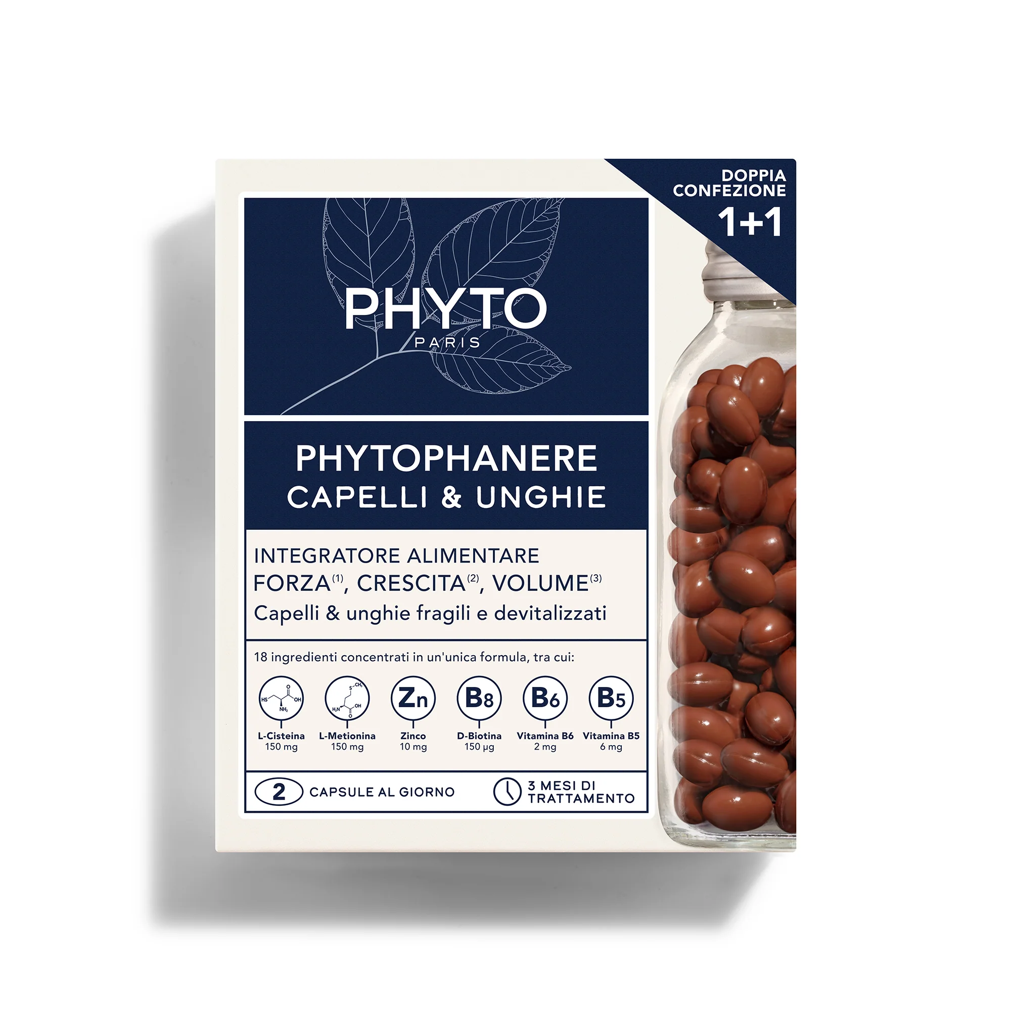 Spezifische Behandlungen Phytophanere Complément Alimentaire Cheveux et Ongles – Nahrungsergänzungsmittel für Nägel und Haare