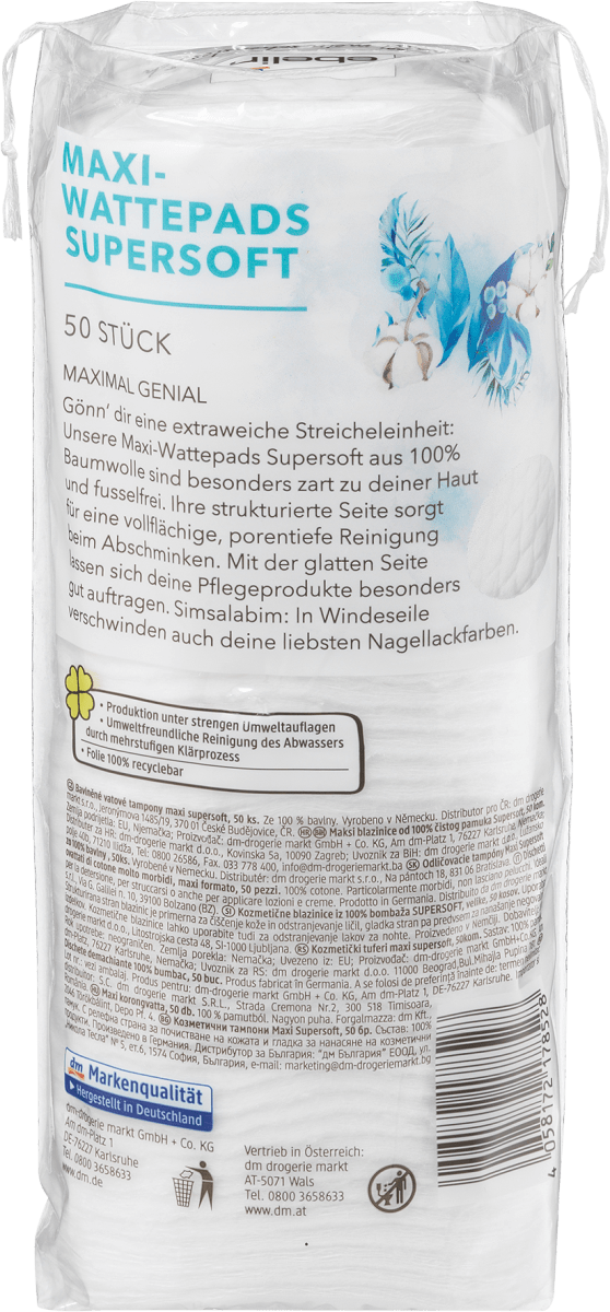 Wattepads Maxi supersoft, 50 St