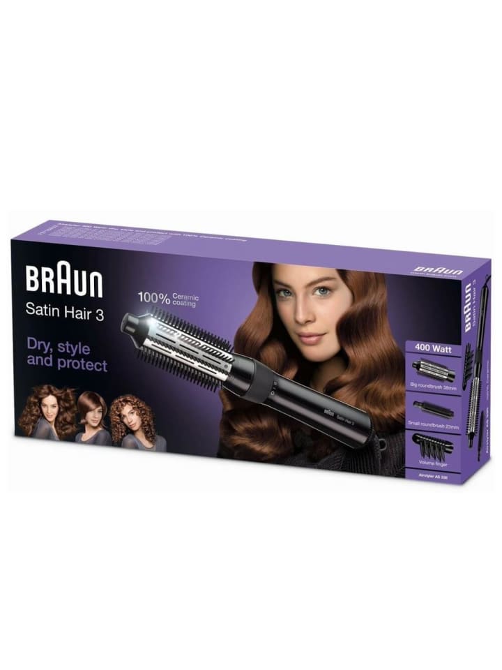 Braun Volumizer Satin Hair 3 Big Brush & small Brush in Schwarz günstig kaufen 1 Stück