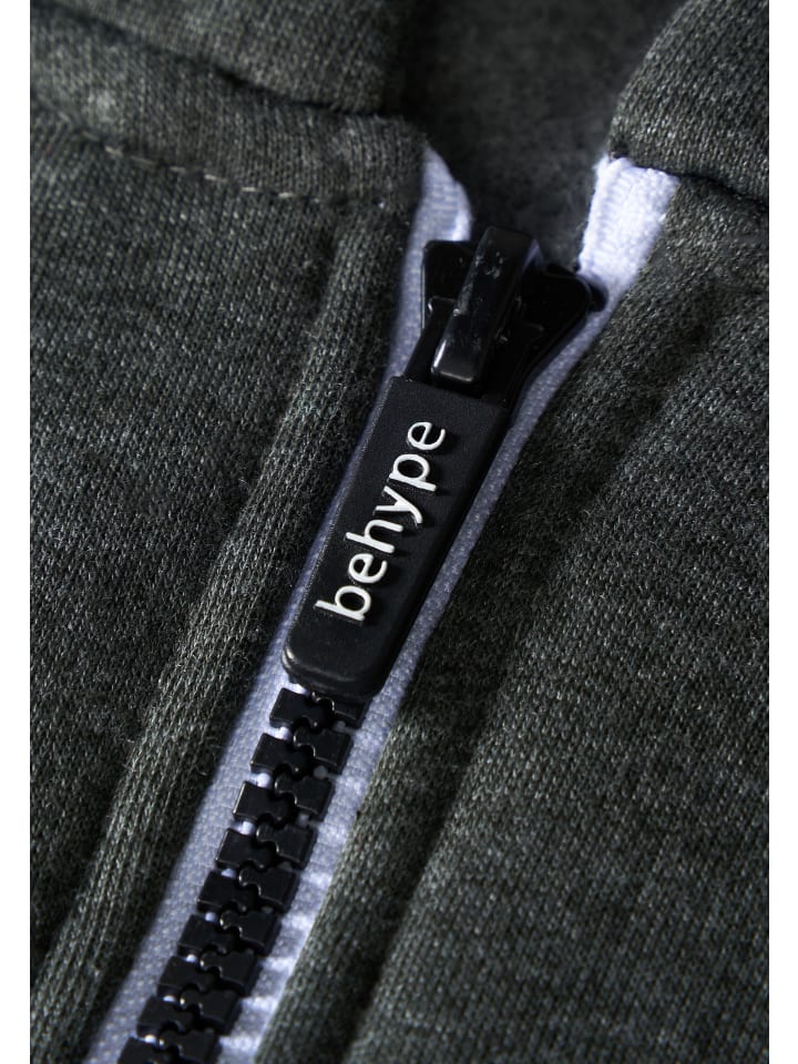 behype Sweatjacke - BHSADAO Hoodie Weicher Kapuzenpullover Sweatshirt in Dunkelgrau günstig kaufen
