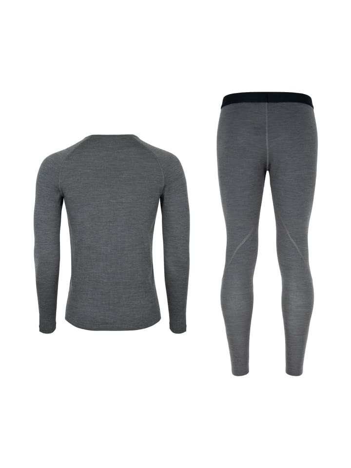 DANISH ENDURANCE Baselayer-Set Merino Baselayer in dark grey günstig kaufen