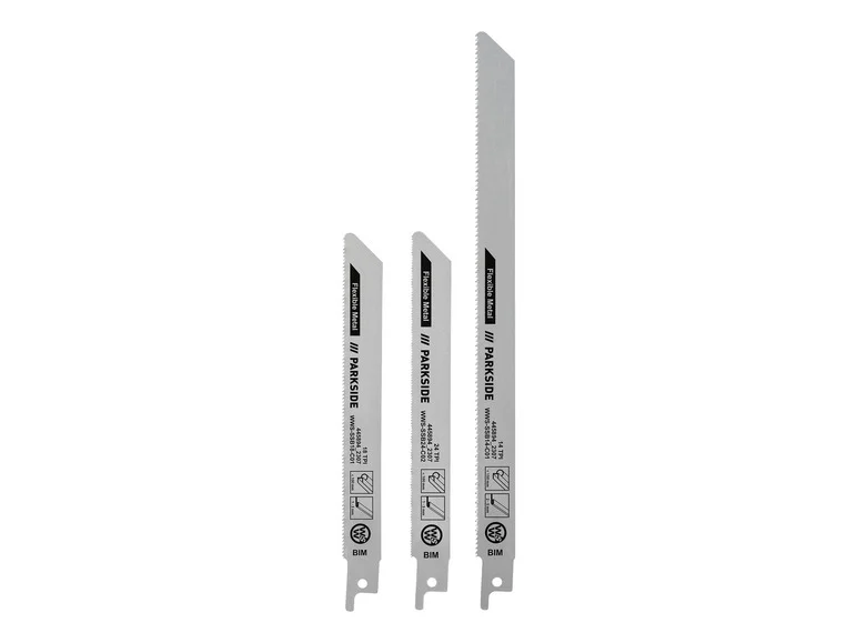 Conjunto de lâminas de serra PARKSIDE® Sabre PFSZ 3 B1, 3 folhas