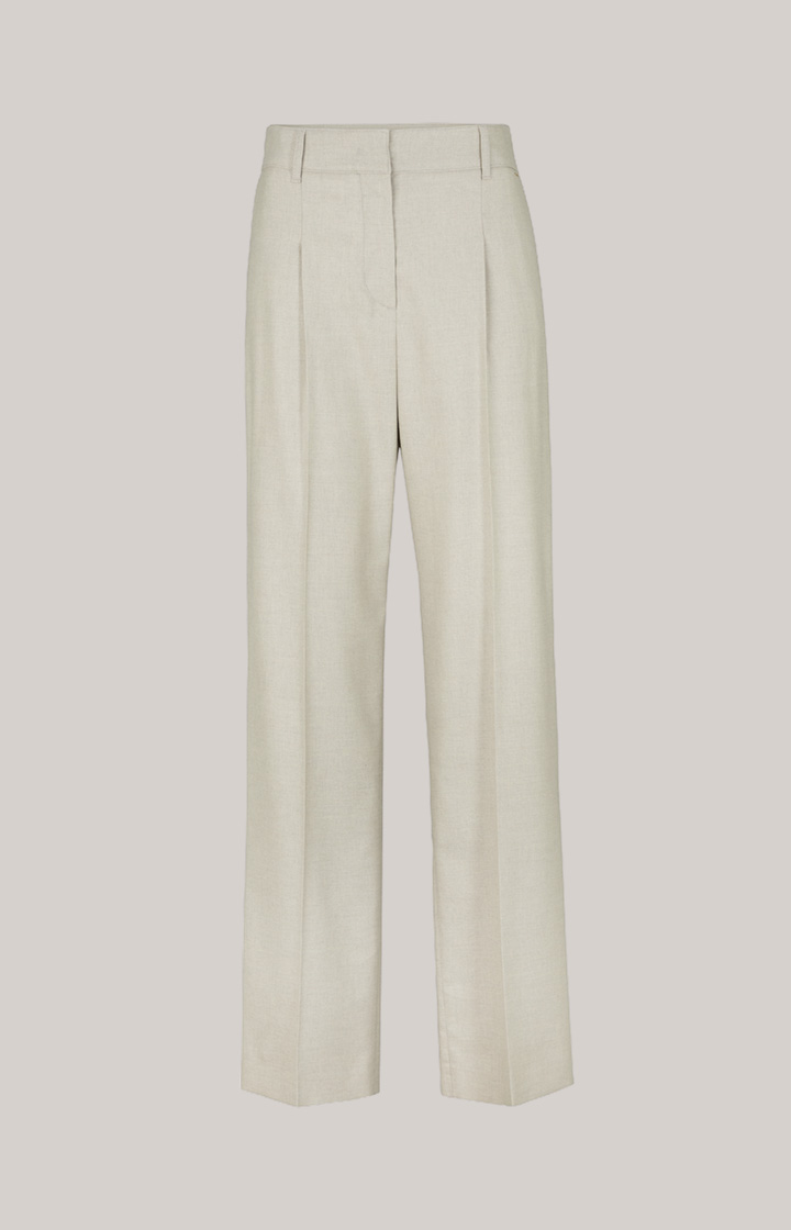 Jersey-Marlene-Hose in Hellbeige meliert
