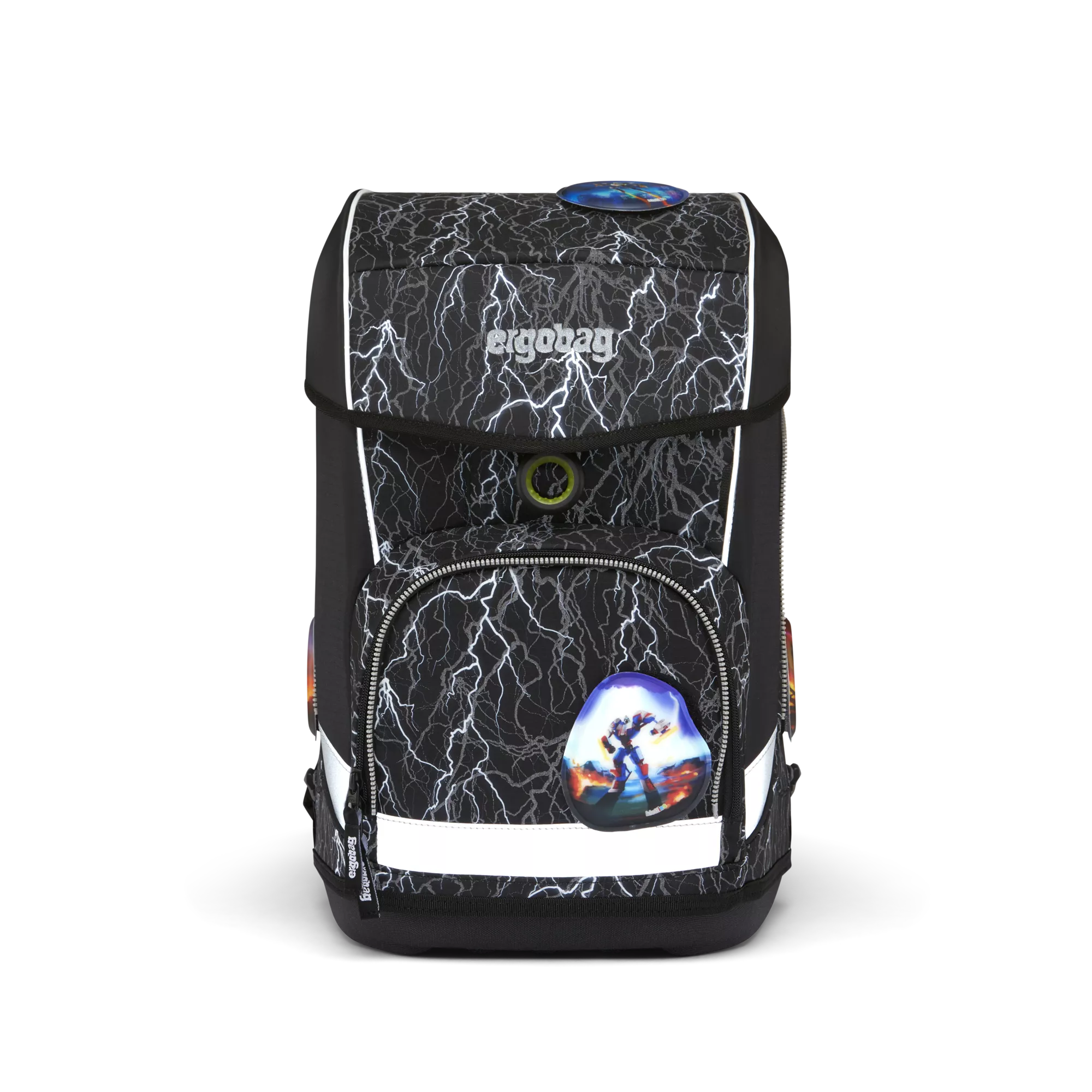 ergobag Schulranzen-Set Super ReflektBär