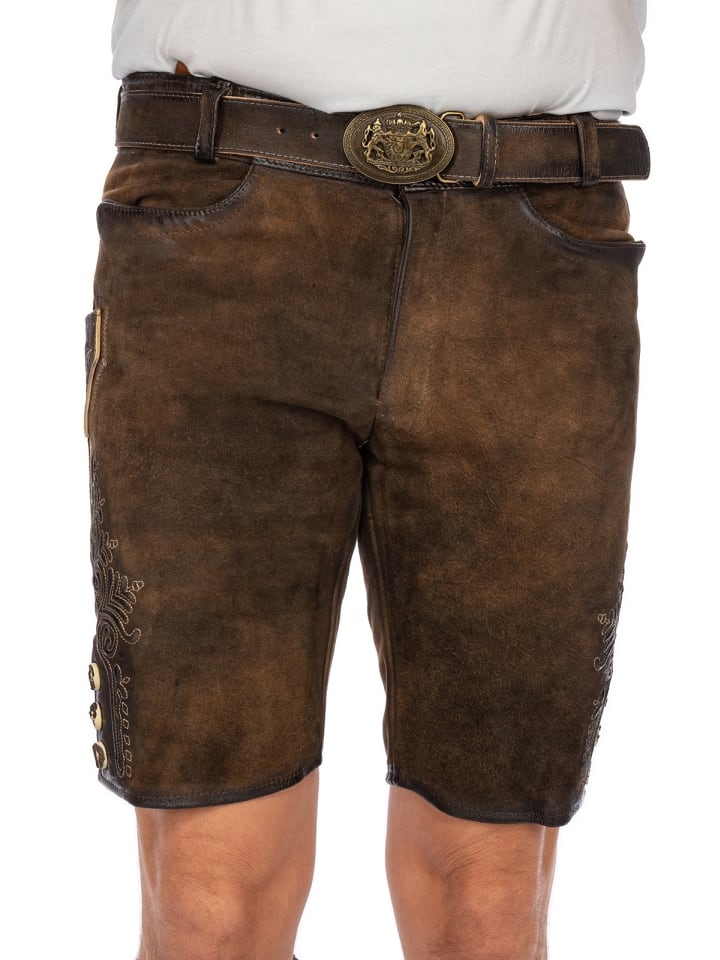 MADDOX Lederhose FAELO in braun günstig kaufen