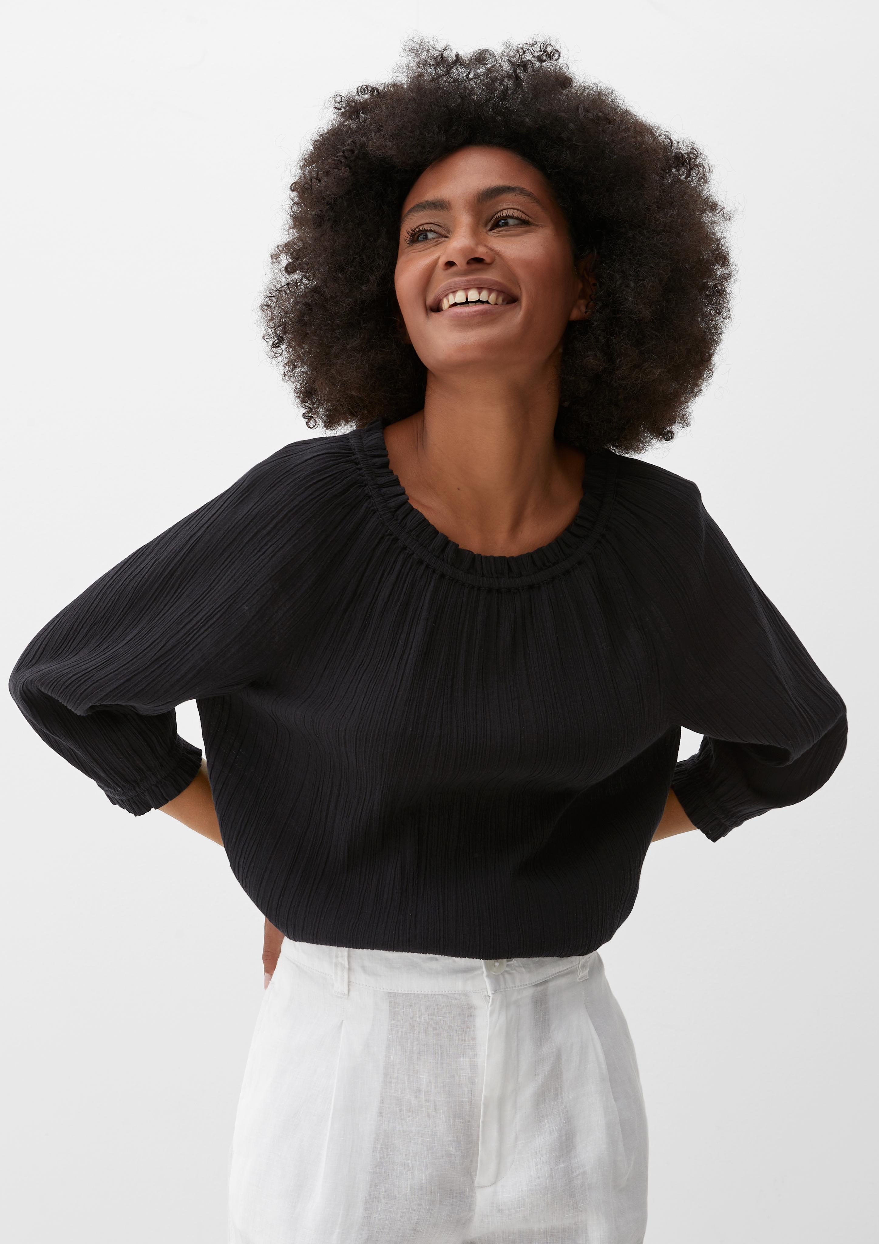 Bluse in Crêpe-Optik  2131933-9999
