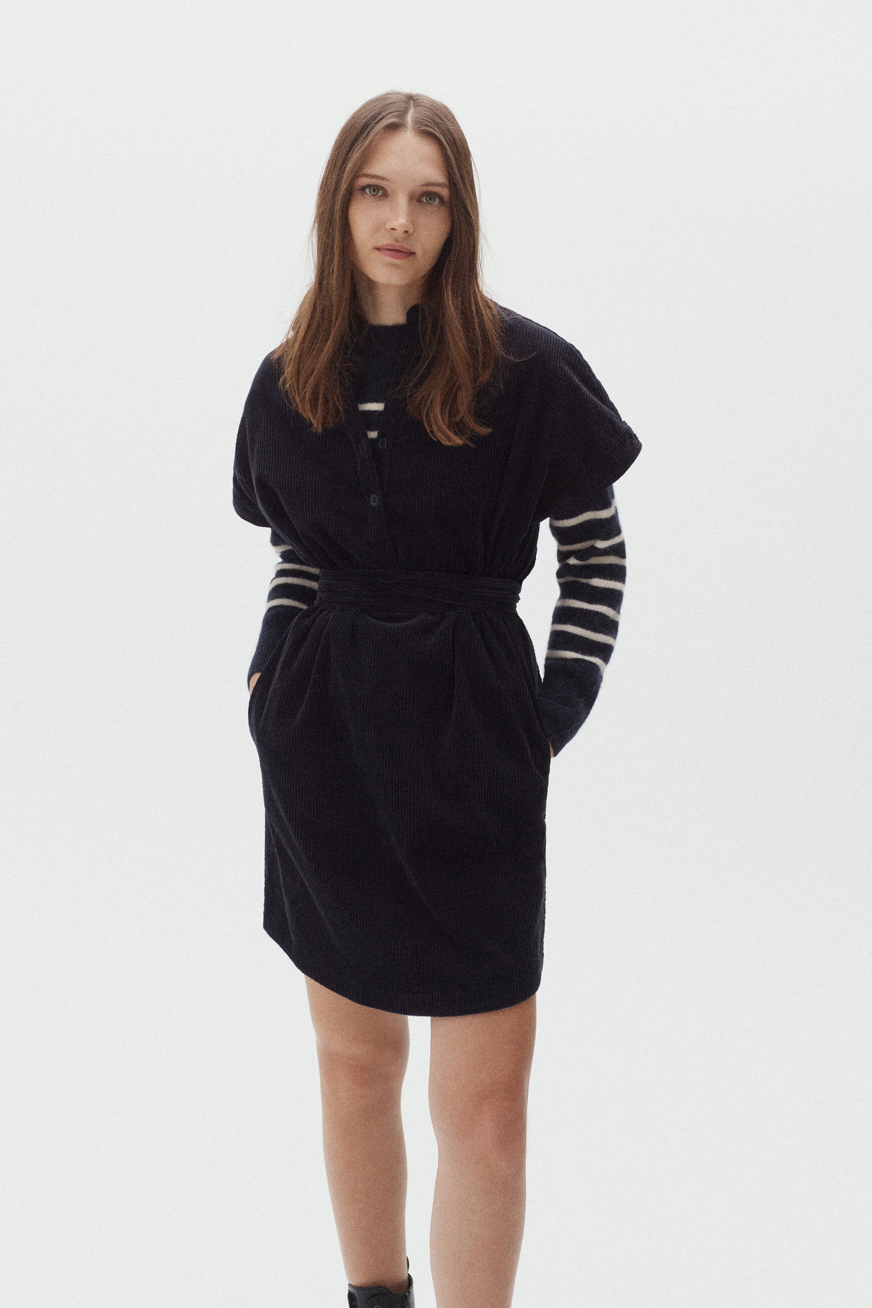 robe thea bleu marine femme