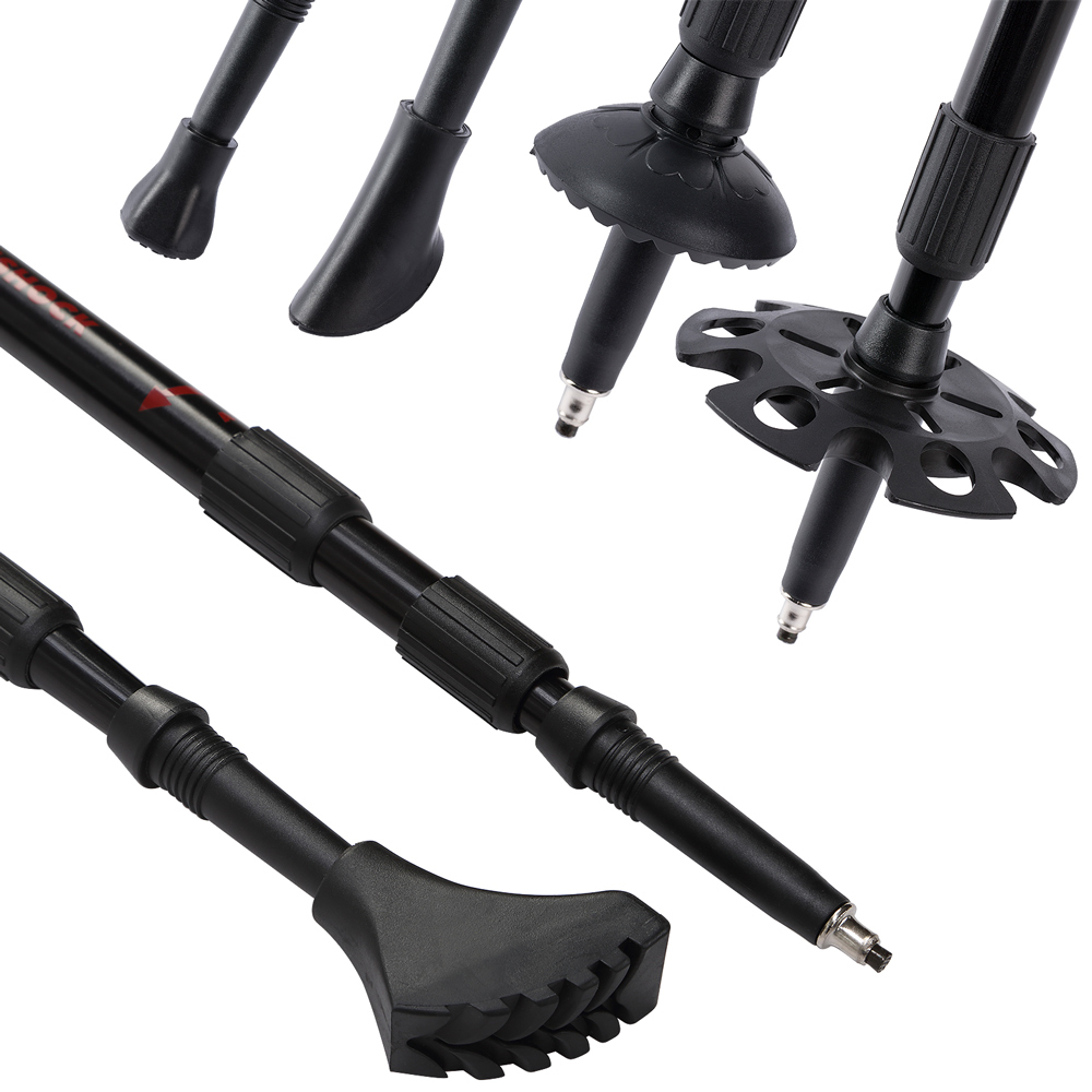 DEUBA Nordic Walking Stöcke 68 – 135cm orange