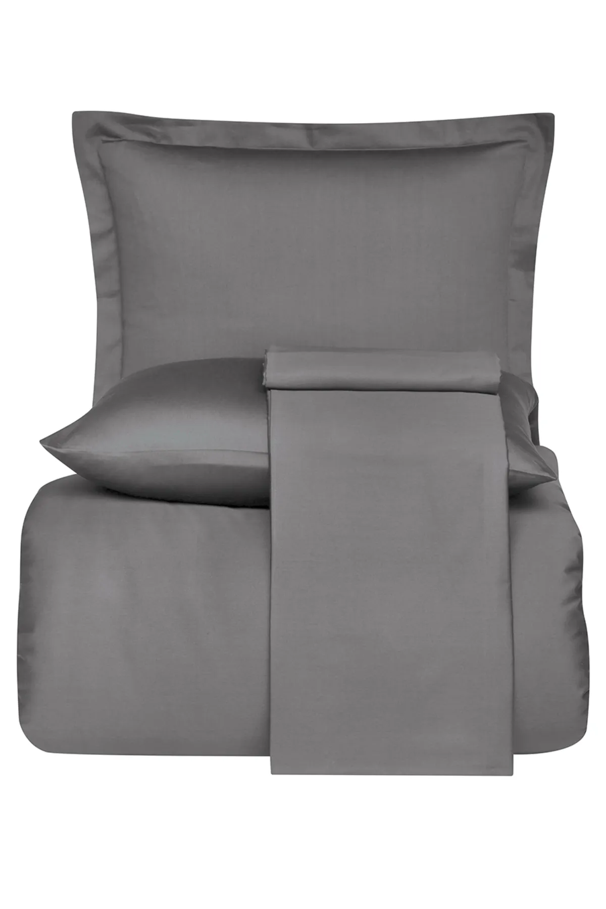 Karna Home  Klassisches Doppel-Bettbezug-Set aus Baumwollsatin