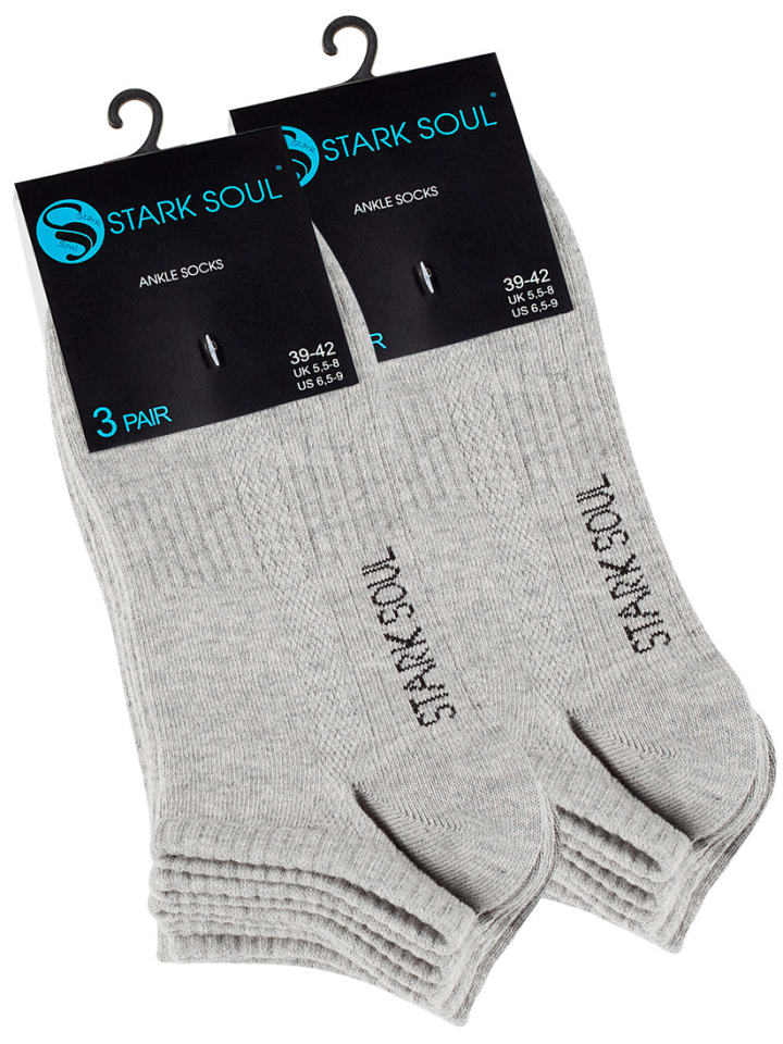 Stark Soul® Sneaker Socken 6 Paar Unisex in grau günstig kaufen