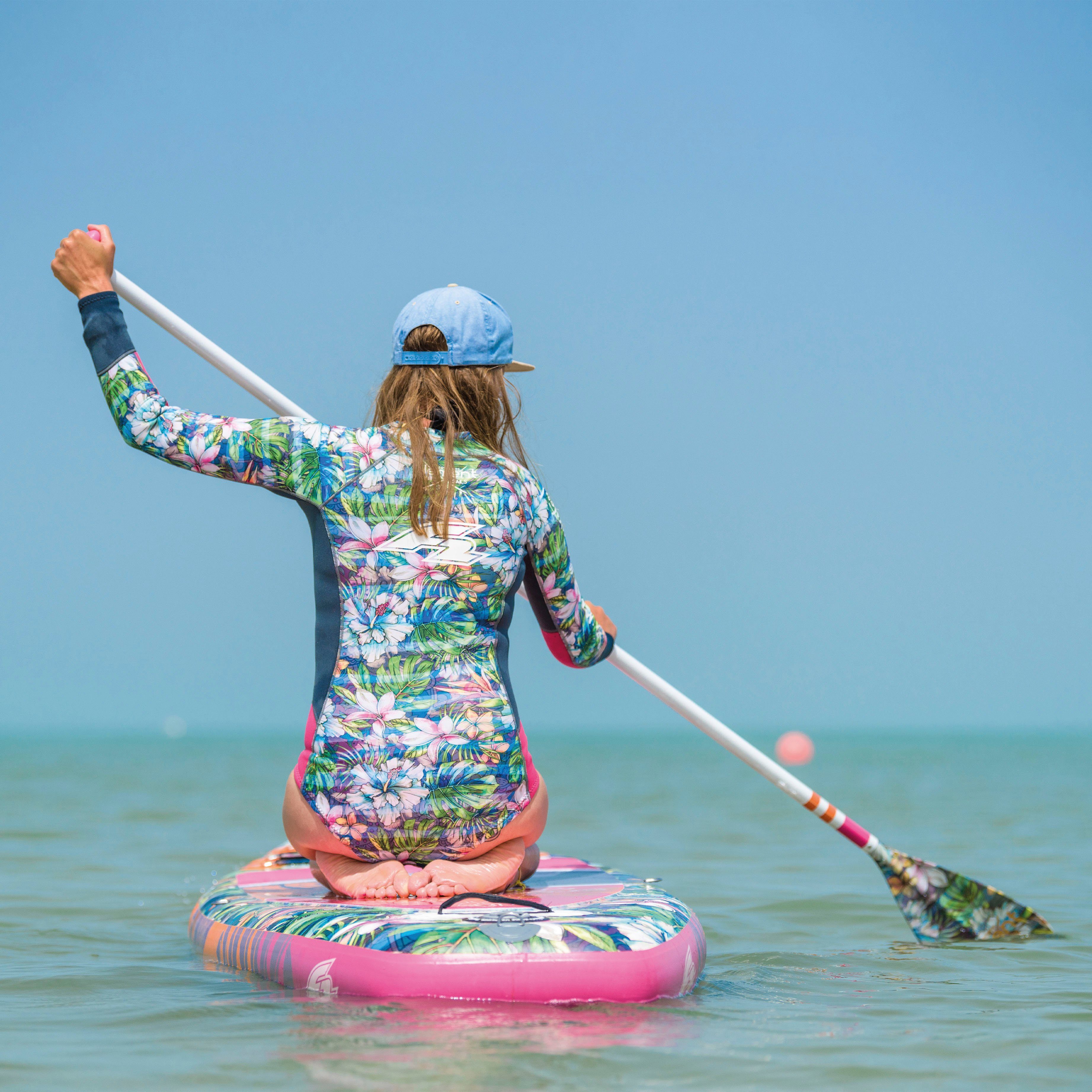 F2 Fiberglas Paddel Happiness SUP-Paddel, (Set, 3-St)