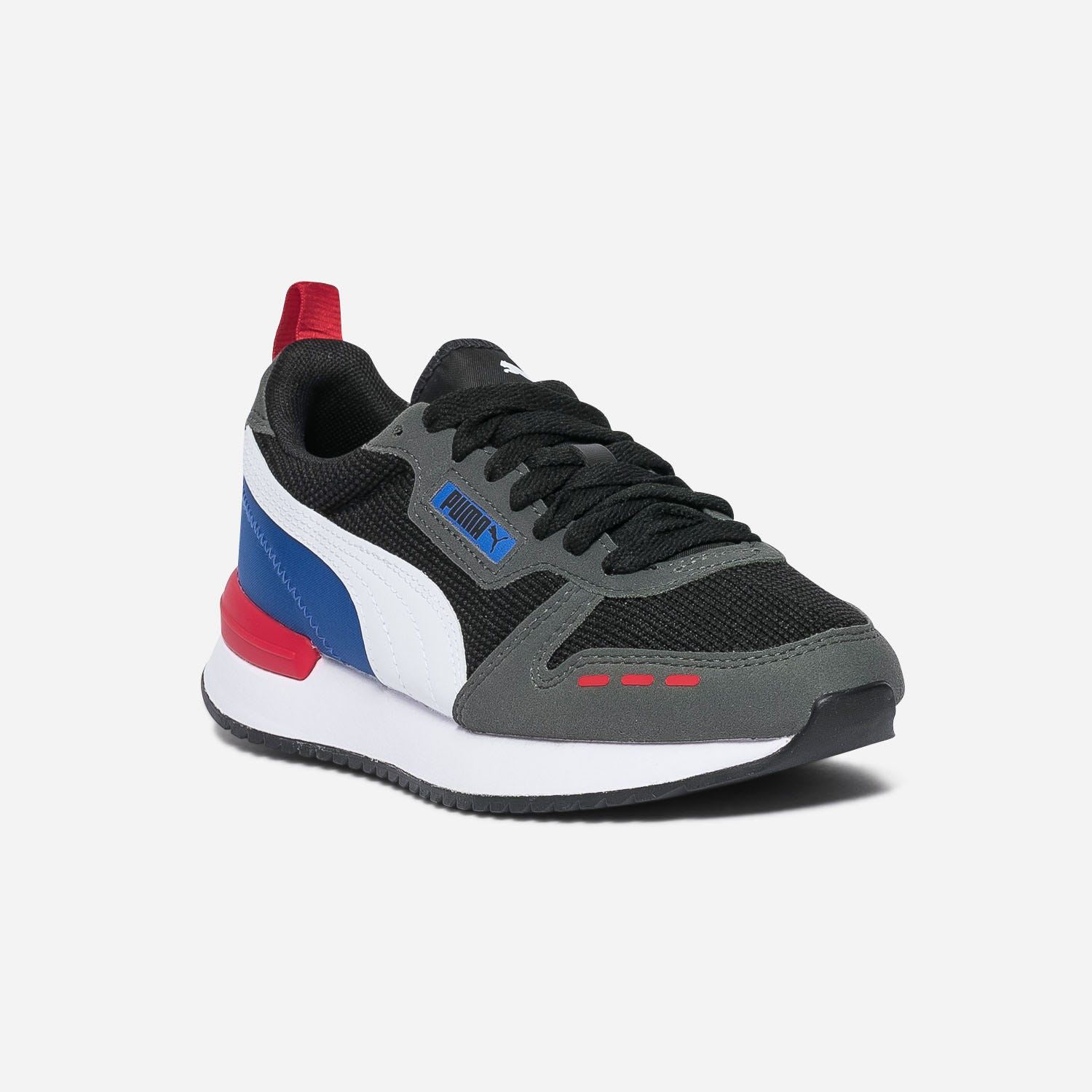 Tennis PUMA noire, grise, bleue et rouge