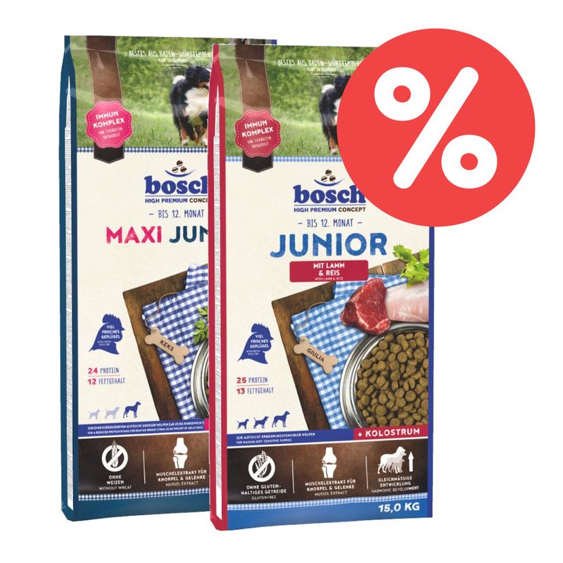 Doppelpack bosch Junior Trockenfutter Mix zu TOP-Preisen % | bitiba