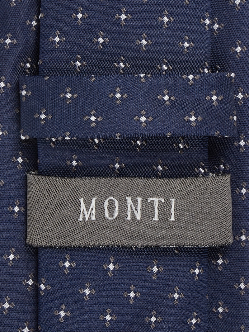 Krawatte aus reiner Seide (7 cm) in mittelgrau