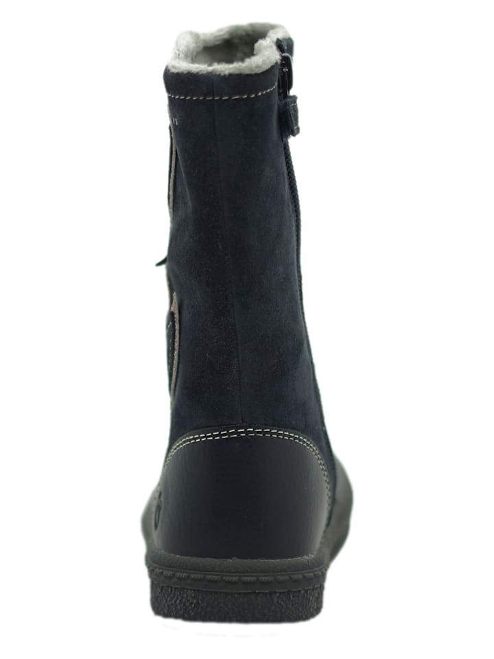 lamino Leder-Boots in Dunkelblau günstig kaufen
