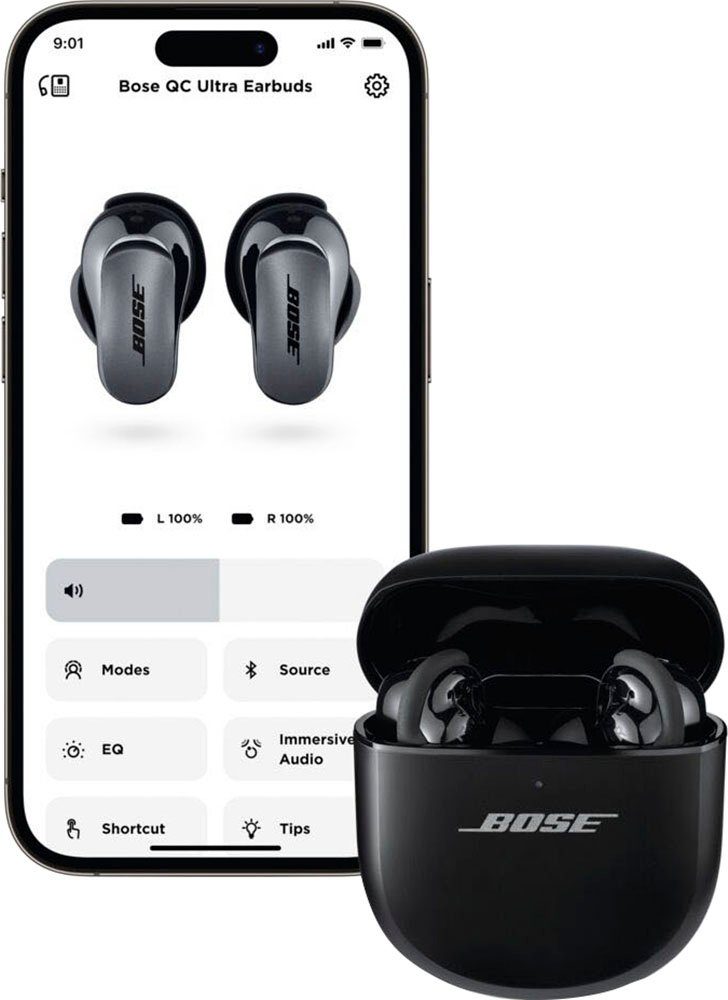 Bose QuietComfort Ultra Earbuds wireless In-Ear-Kopfhörer (Active Noise Cancelling (ANC), Freisprechfunktion, Hi-Res, True Wireless, integrierte Steuerung für Anrufe und Musik, Bluetooth)