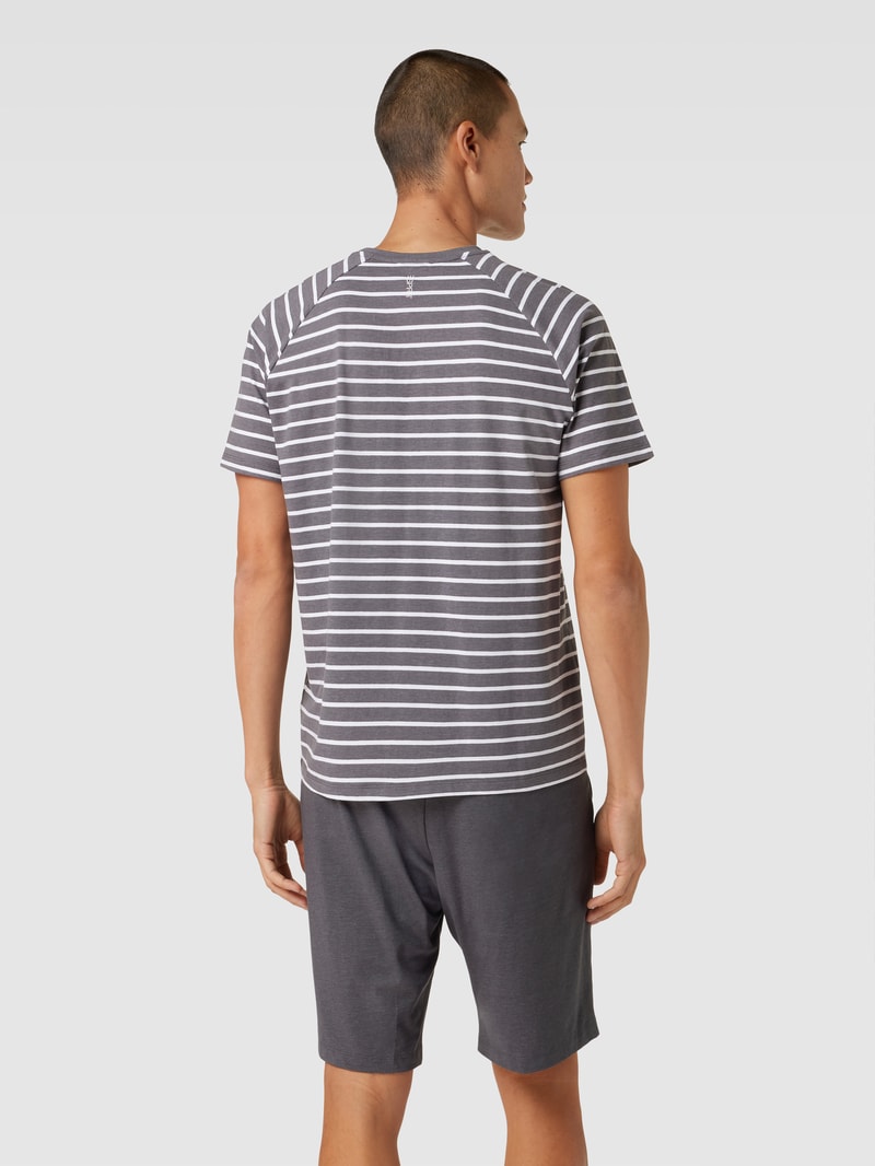 Pyjama-Shorts mit Tunnelzug Modell 'NOOS' in anthrazit