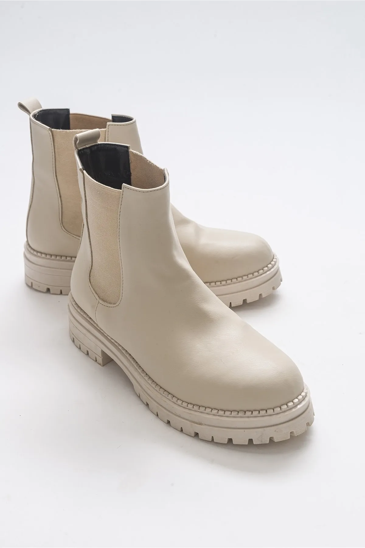 LuviShoes  Eigene beige Damenstiefel