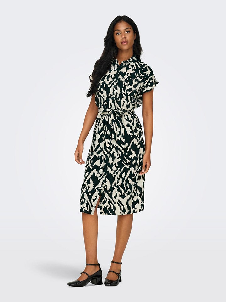 ONLY Kleid in Beige/ Schwarz günstig kaufen
