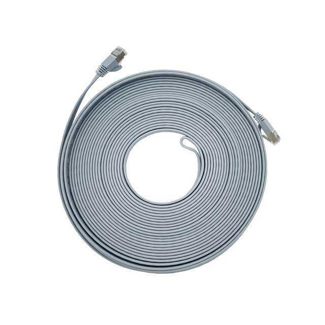 Vago-Tools CAT7 Patchkabel Netzwerkkabel grau 3m flach