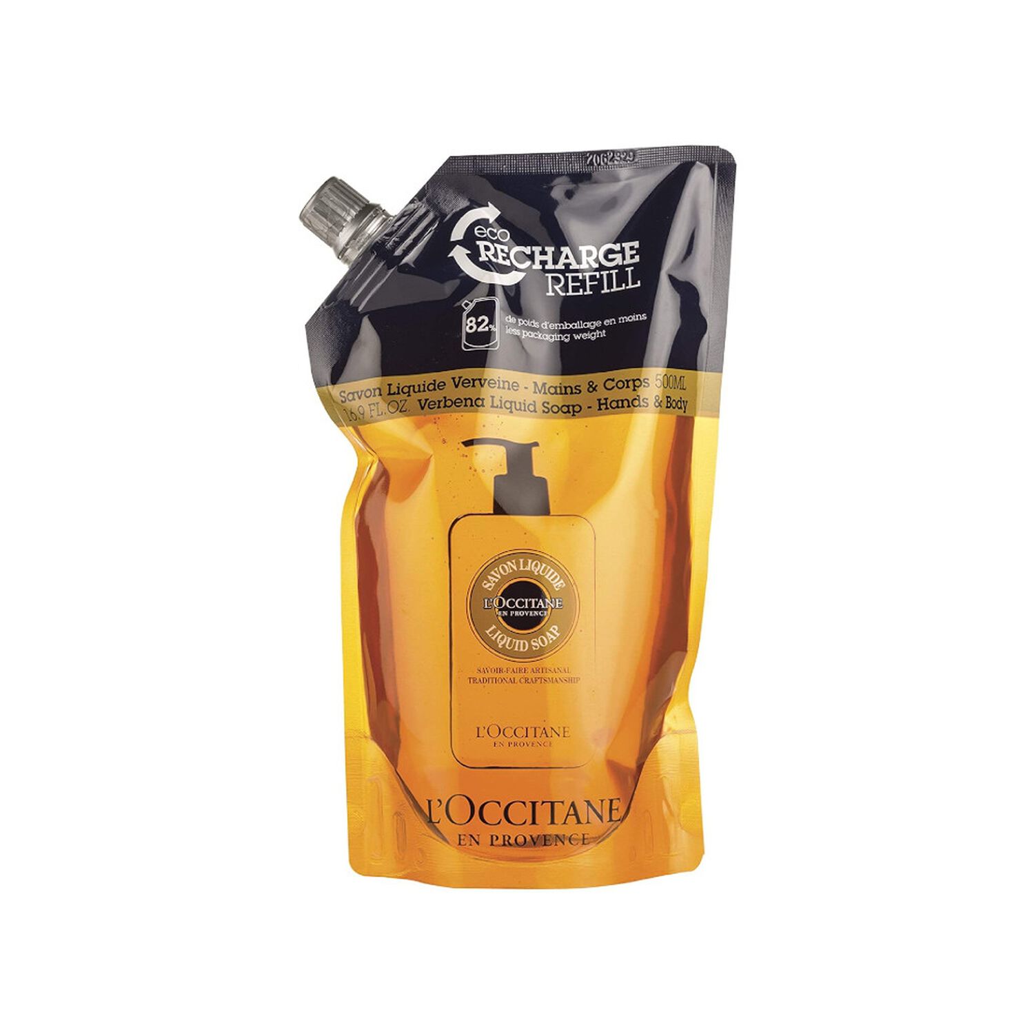 l'occitane Karité & Verveine Eco-Recharge Savon Liquide Mains & Corps 500 ml