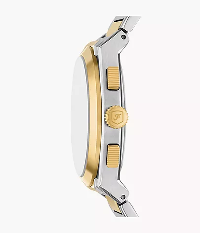 Fossil Uhr Chronograph Everett Edelstahl Bicolor