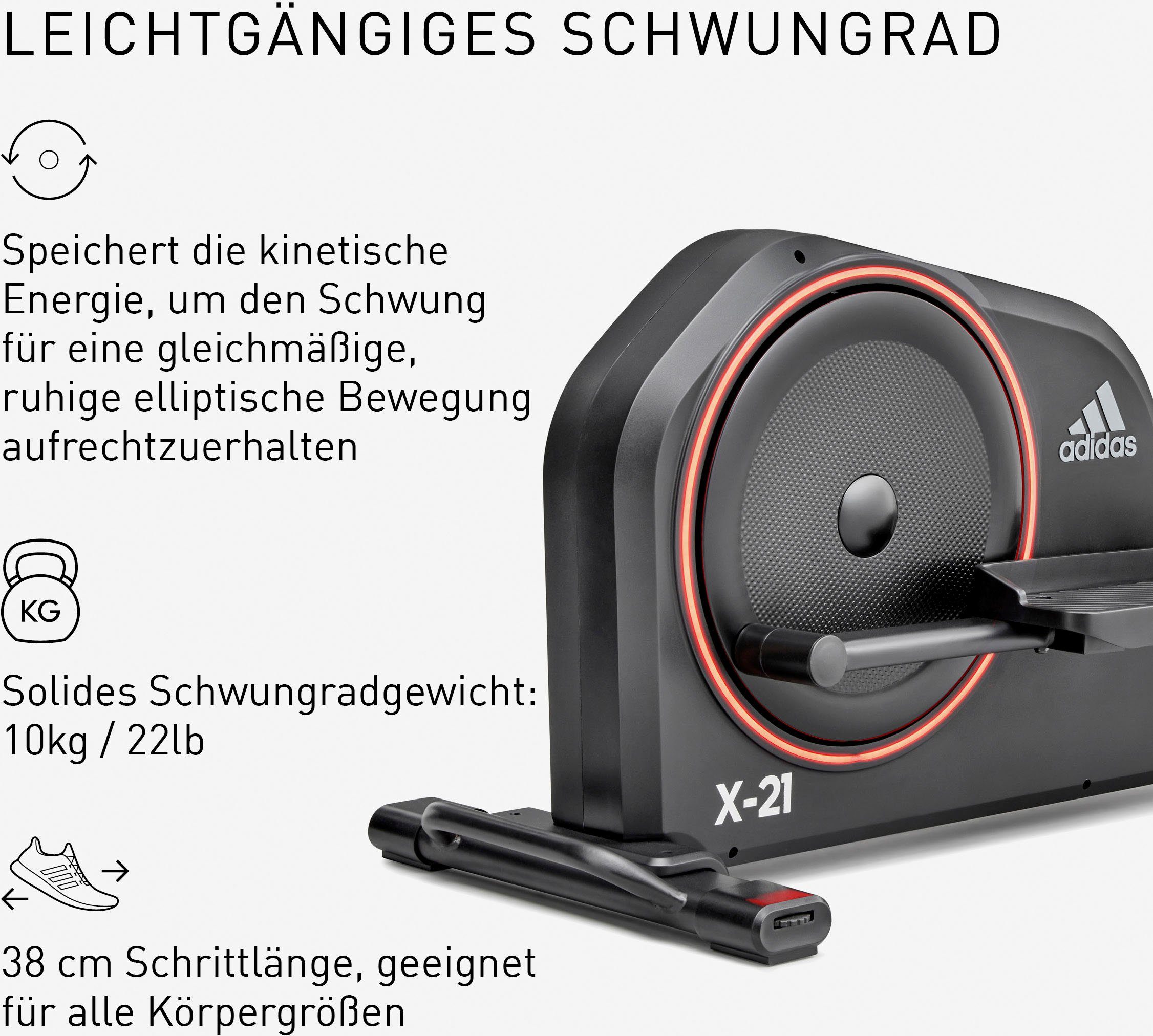 adidas Performance Crosstrainer-Ergometer X-21, mit LED-Beleuchtung