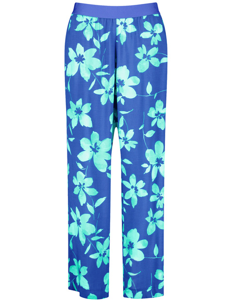 Palazzohose mit Floral-Print