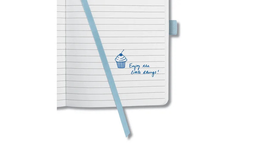 sigel Jolie Notizbuch liniert Sky Blue 135 x 203 x 16mm